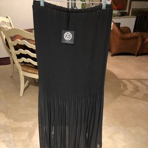 Black ankle length skirt